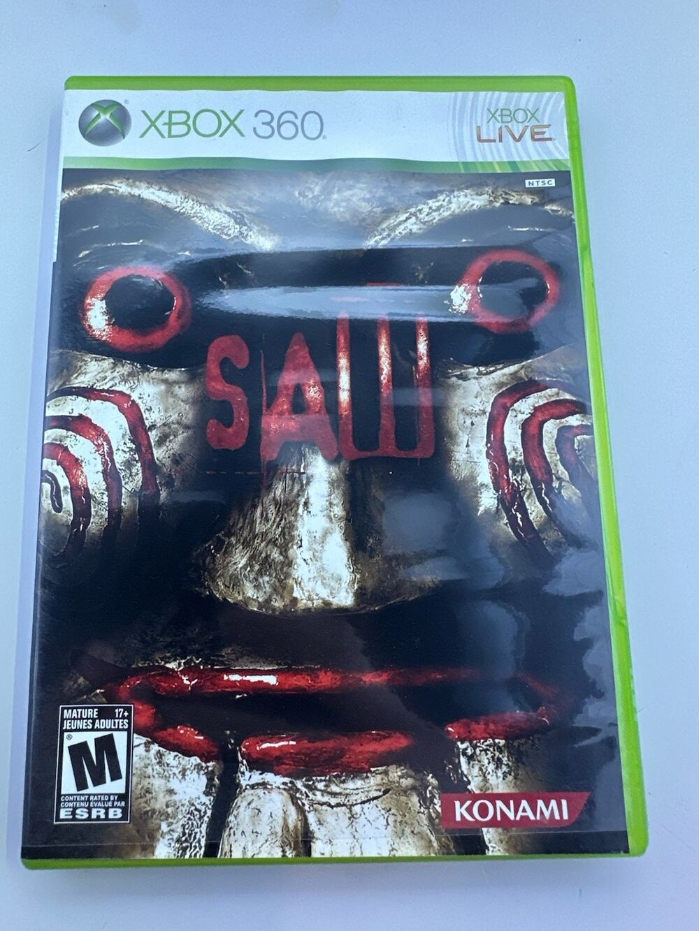Saw Microsoft Xbox 360 Complete CIB VGC Vintage Retro Horror Gaming Fast Shippin